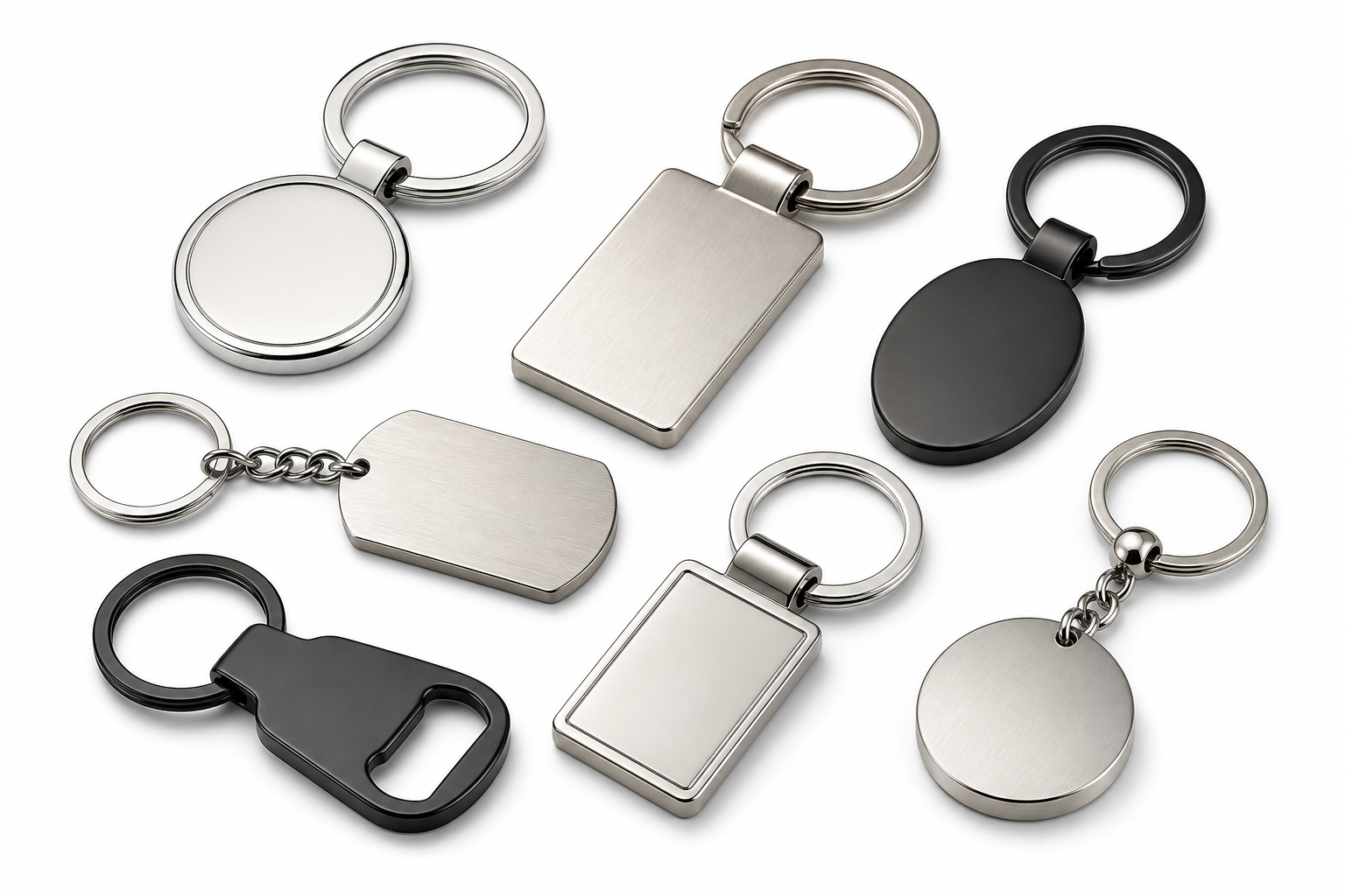 Image d'échantillon de produit de porte-clés personnalisés en métal