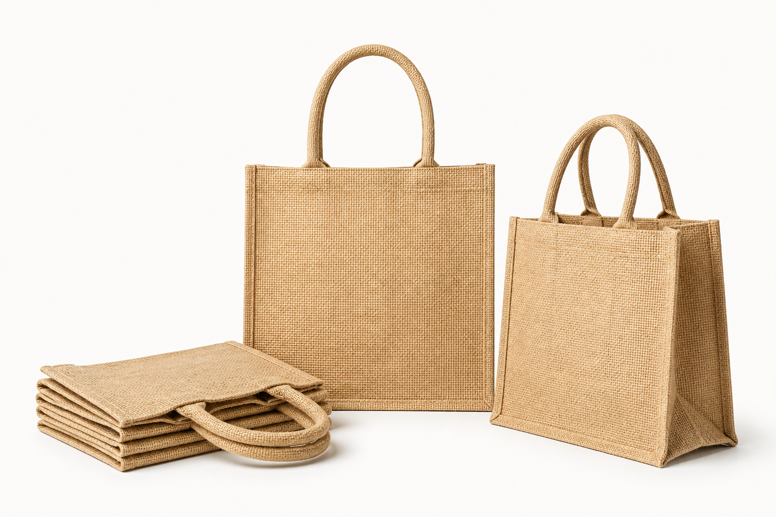 Image d’échantillon produit de sacs en jute personnalisés