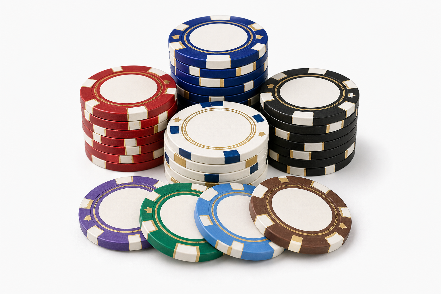 Image d’exemple produit de jetons de poker personnalisés