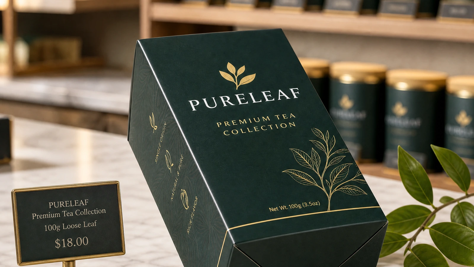 Étui personnalisé à fond automatique présentant des options de finition mate, brillante, à feuille métallique, gaufrée, avec fenêtre, rabat supérieur et verrouillage du fond