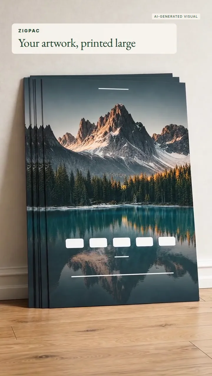 Impression d’affiches personnalisées pour le commerce, les événements et les présentoirs de marque : vidéo courte