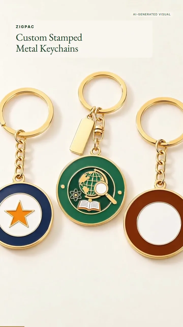 Porte-clés métalliques estampés personnalisés pour cadeaux de marque et reconnaissance au quotidien : vidéo courte