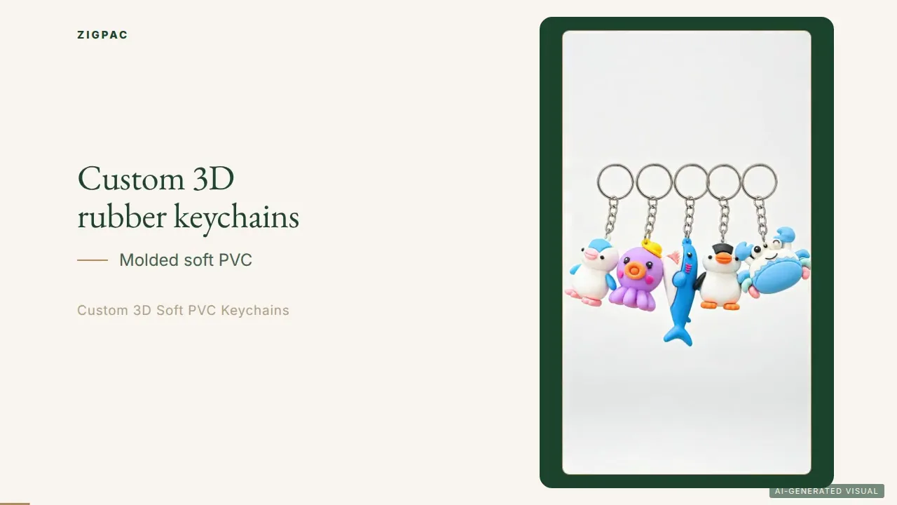 Porte-clés en caoutchouc 3D personnalisés pour logos, mascottes et produits dérivés de marque : guide vidéo