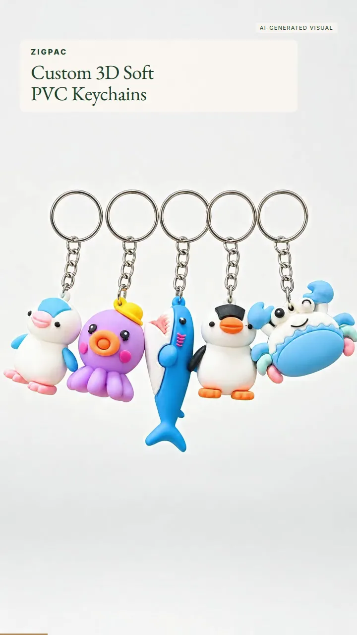 Porte-clés en caoutchouc 3D personnalisés pour logos, mascottes et produits dérivés de marque : vidéo courte