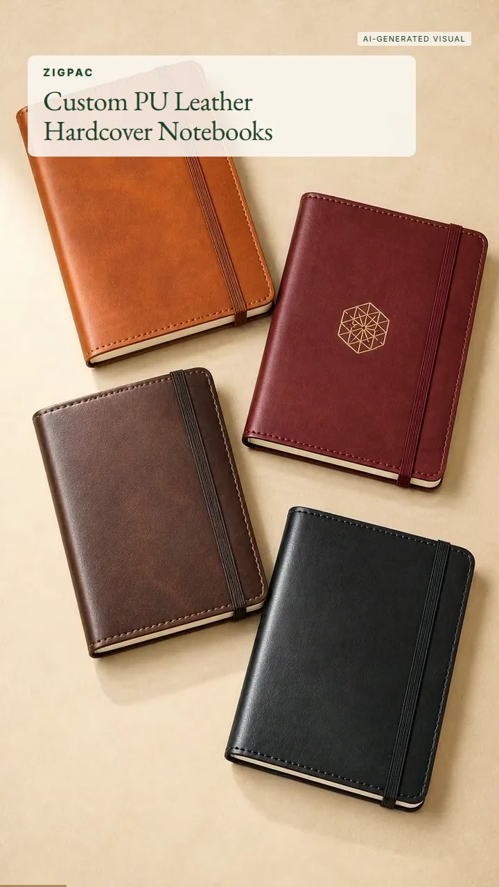 Carnets personnalisés en similicuir PU pour cadeaux d’entreprise et papeterie de marque : vidéo courte