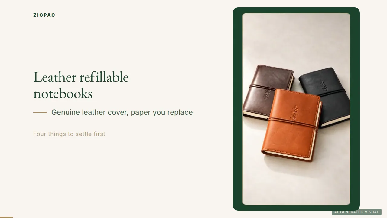 Carnets rechargeables personnalisés en cuir véritable : guide vidéo