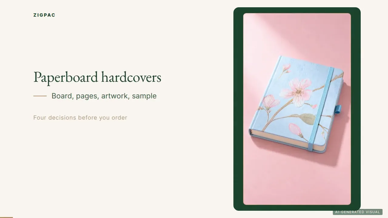 Carnets à couverture rigide en carton personnalisés pour couvertures de marque et écriture quotidienne : guide vidéo