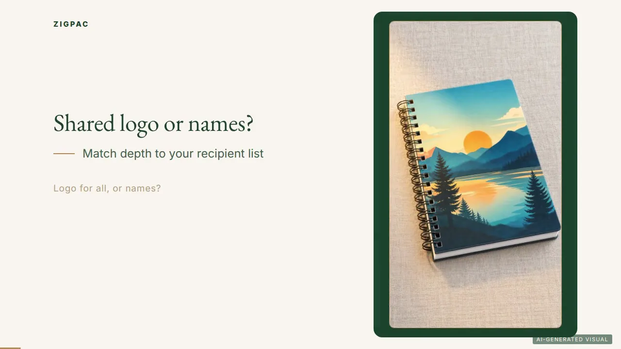 Programmes de carnets personnalisés : marquage commun avec logo ou personnalisation par destinataire ? (vidéo)