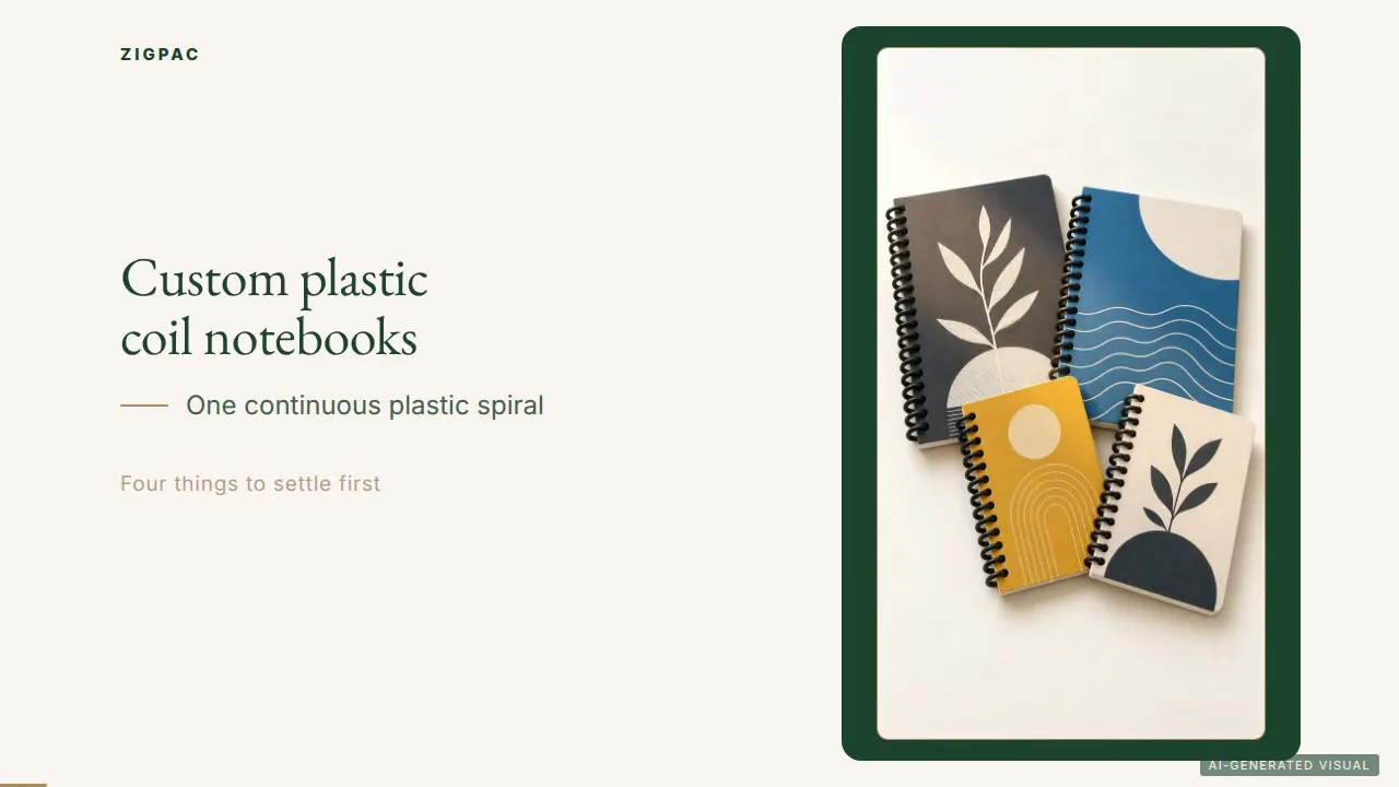 Carnets personnalisés à spirale plastique : guide vidéo